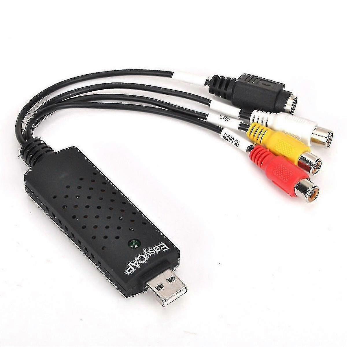 Easycap Usb 2.0 الصوت فيديو Vhs Vcr TV إلى محول Dvd التقاط محول بطاقة