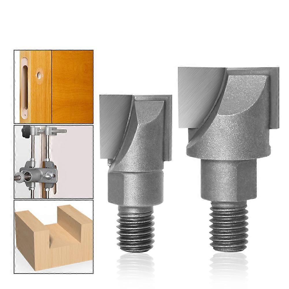 3Pcs Screwdriver Clear Bottom Knife Wooden Door Hole Opener Carpenter Lock Slot Fingerprint Lock Sharpener(10*22mm+10*23mm+10*24mm)