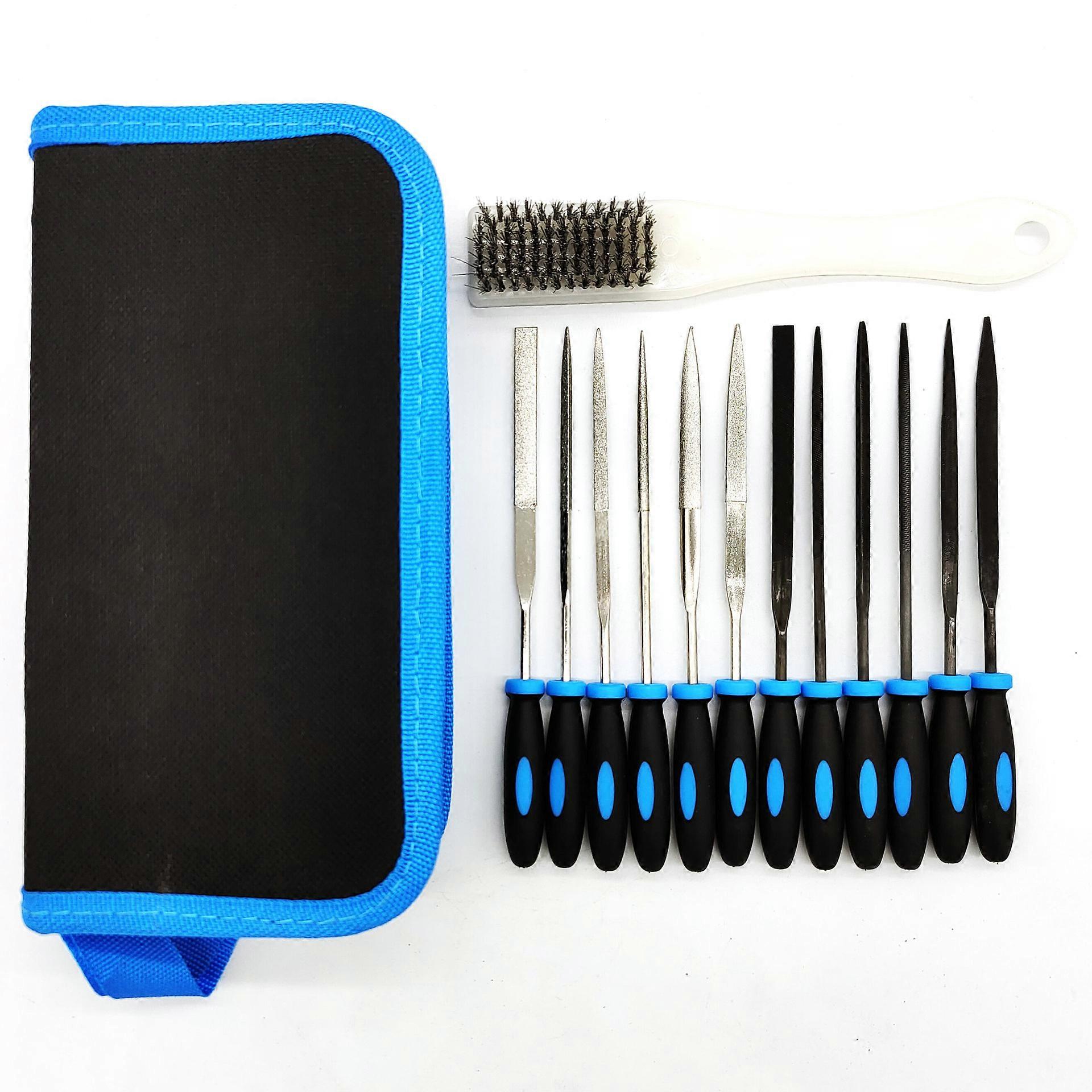 13 Piece Shaping File with Cleaning Brush Combo Toolkit