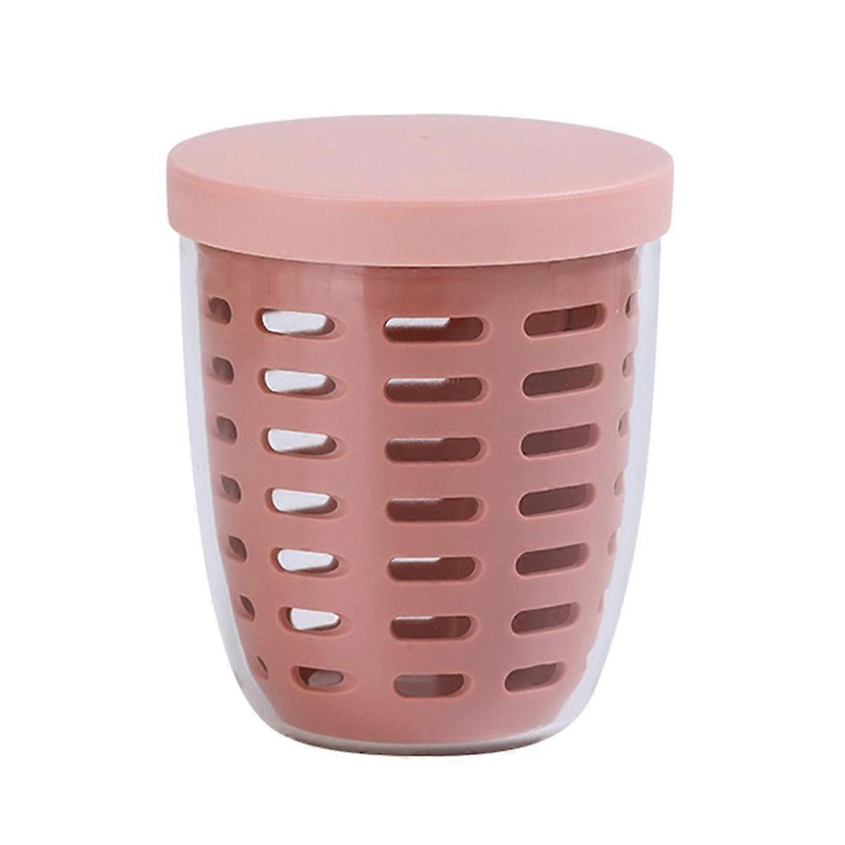 Fruit Salad Storage Cup with Lids and Fork,Plastic Food Storage Container Set with Airtight Lids for Kitchen, Office D