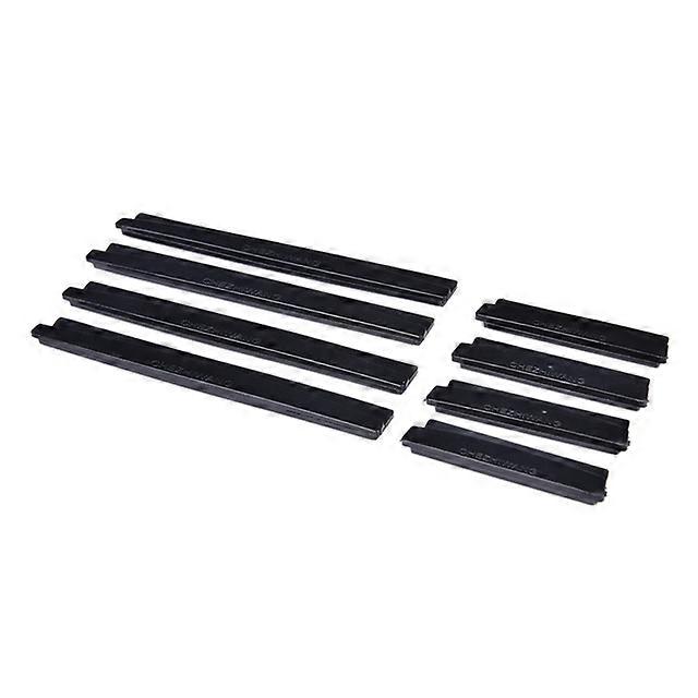 2/8Pcs Car Bumper Corner Protector Carbon Fiber Texture Rubber Plastic Auto Body Door Guard Scratch Sticker