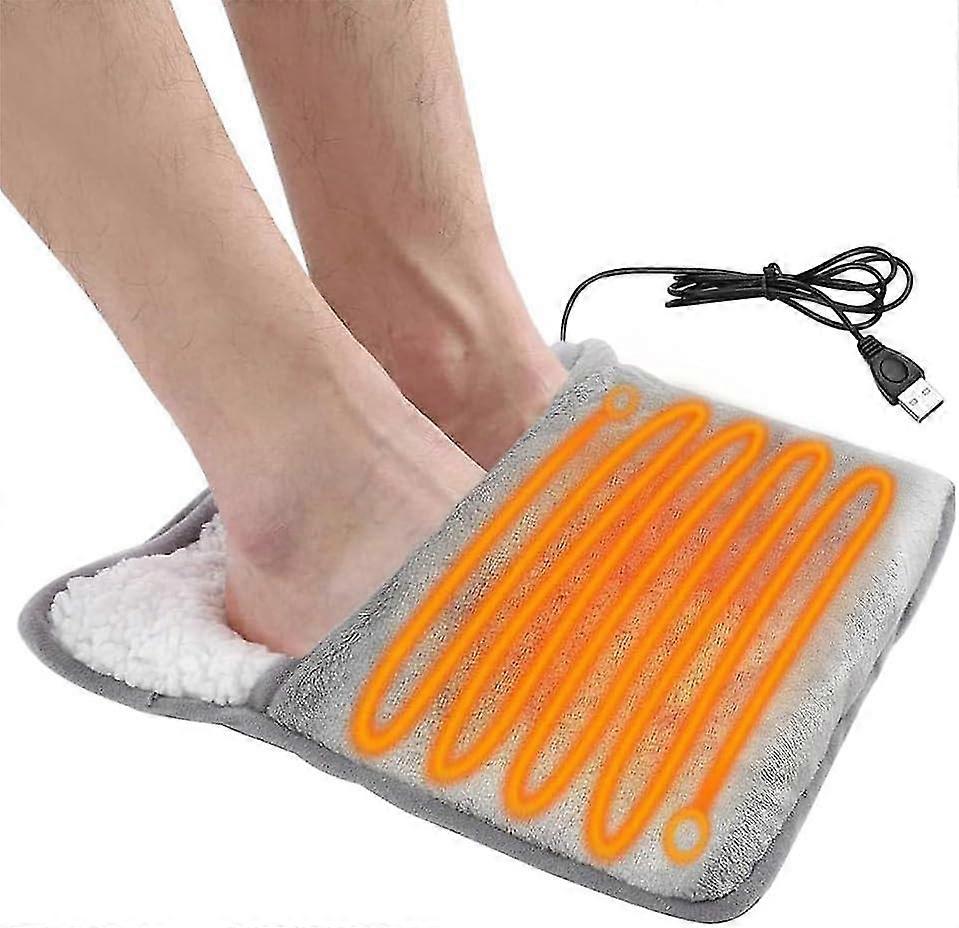 Usb Electric Foot Warmer Heating Pad Super Soft Flannel Wool