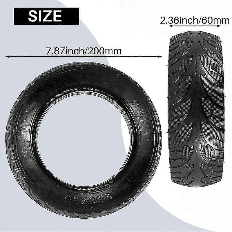 Electric Scooter Solid Tire Explosion-proof Tire 8 Inch Pneumatic Tire Hollow Stab-proof Tire 200x6