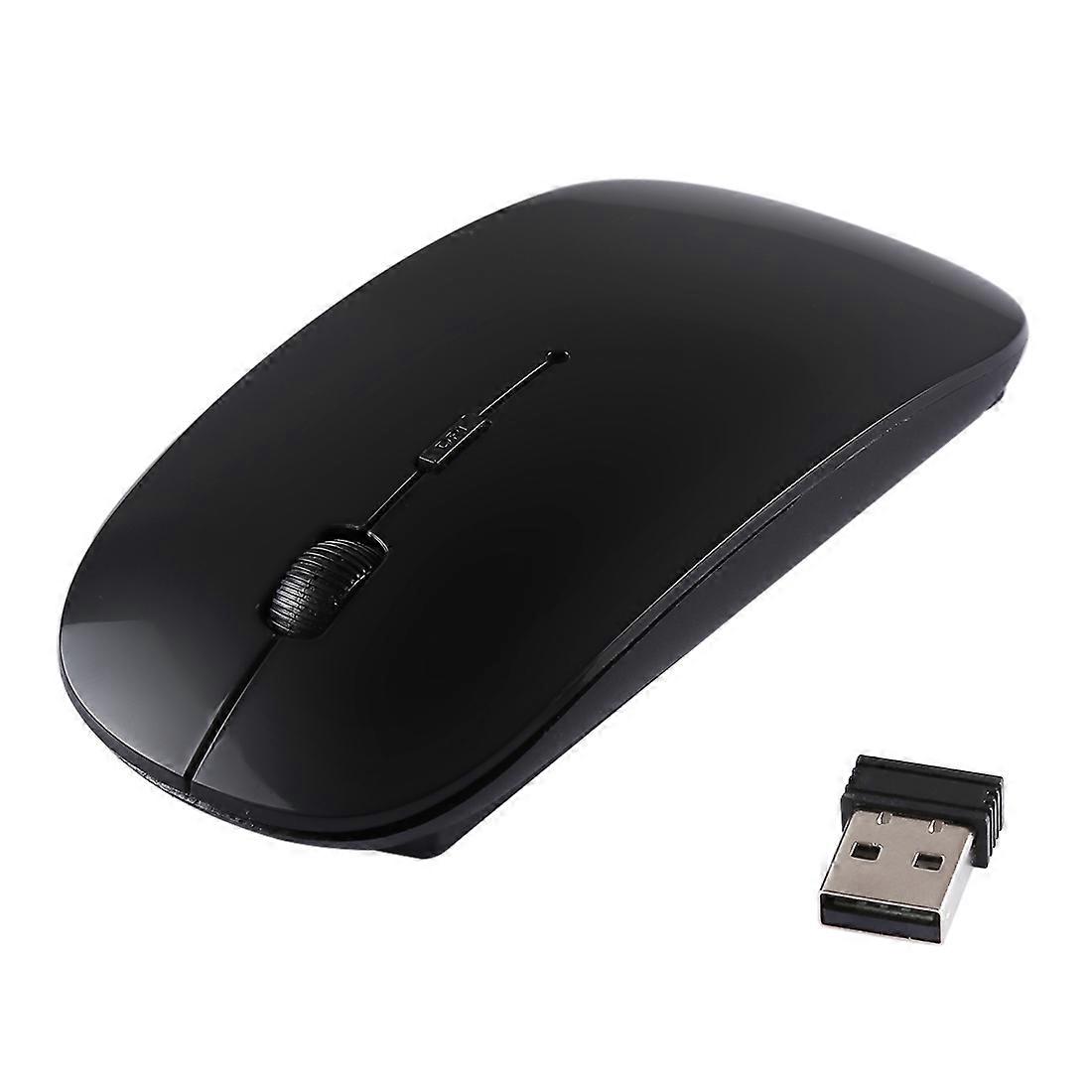 2.4GHz Wireless Ultra-thin Laser Optical Mouse with USB Nano Receiver, Plug and Play