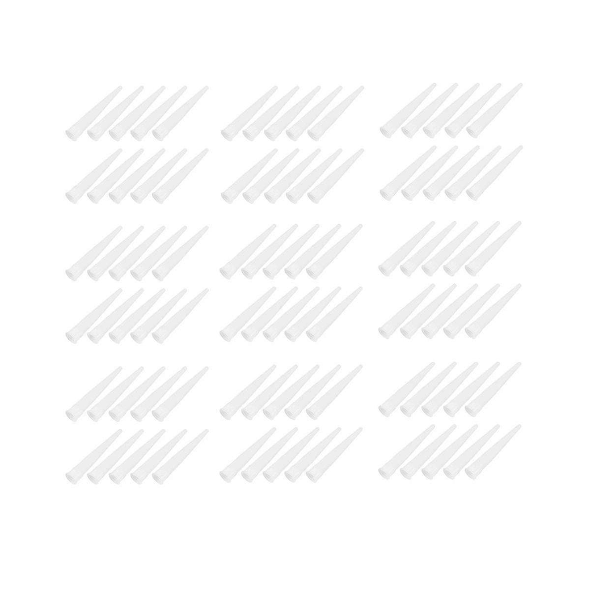 100 Pcs Plastic Caulking Nozzles Extender Caulk Nozzle Tip Tool For Caulk Nozzles Applicator, Easy
