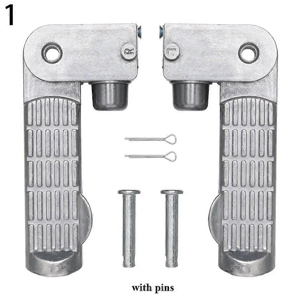 Anti-Slip Mountain Road Cycling Aluminum Alloy Bicycle Front Pedal Axle Foot Pegs Electric Bicycle Pedals Rest Pegs