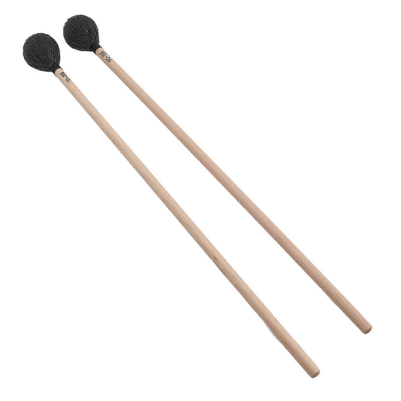 Marimba Mallets with Medium Hard Yarn Head and Maple Handle for Percussion Playing