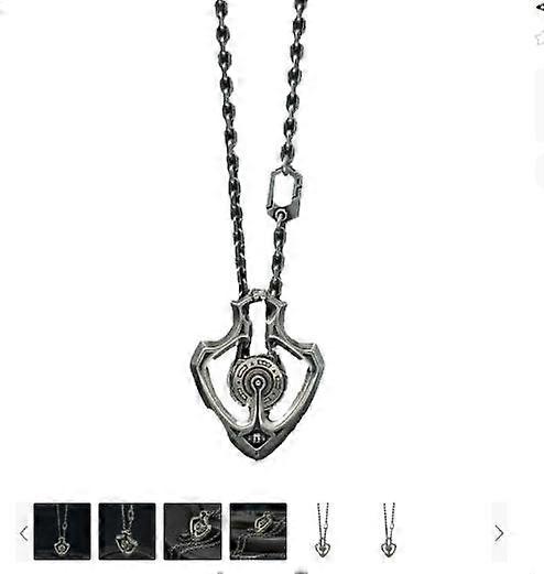 Mechanisch drehbare Zahnradanhänger Halskette Retro rotierende Zahnradkette Retro Anhänger Halskette für Männer