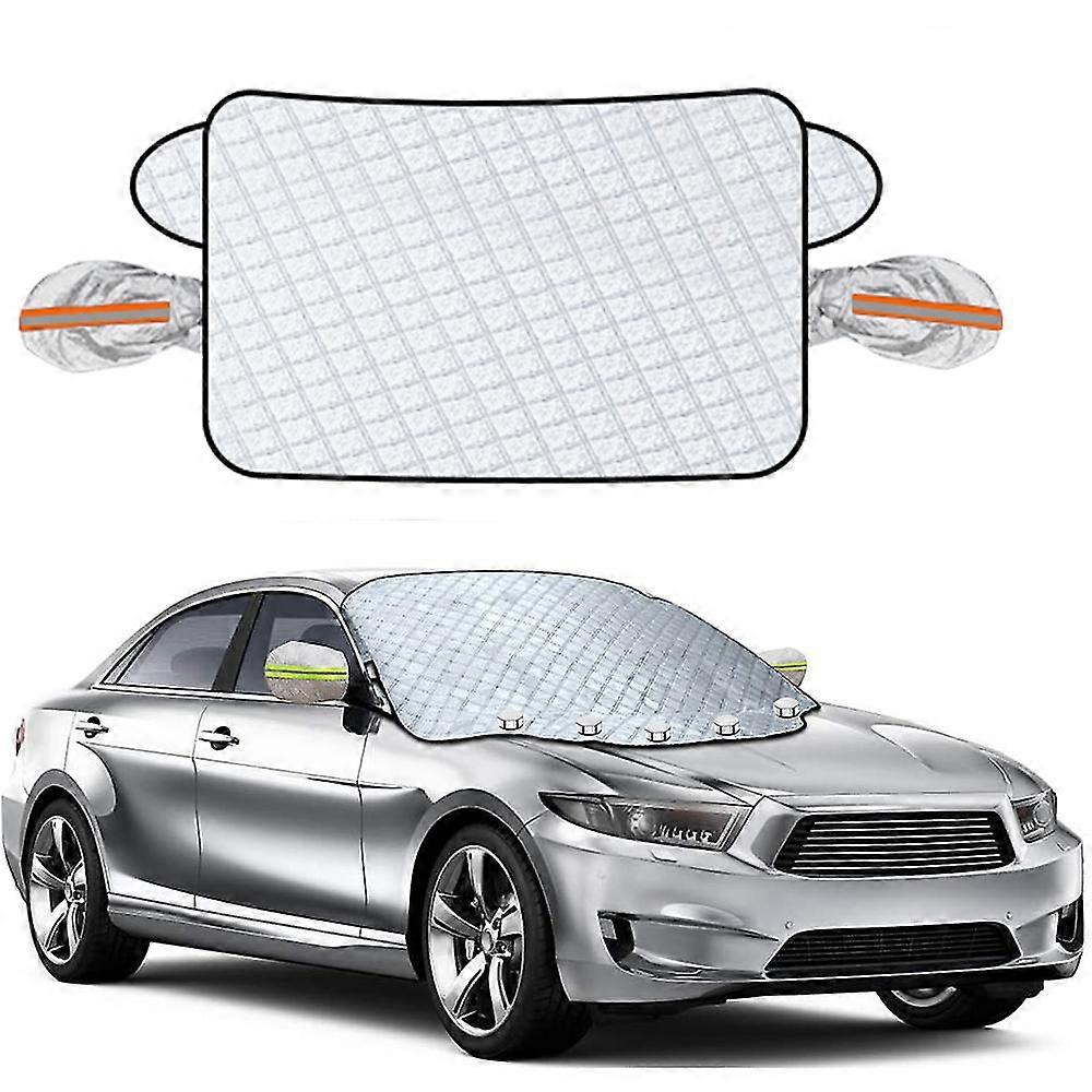 Car Windshield Cover, Windshield Cover Compatible With Ice And Snow With 4 Layers