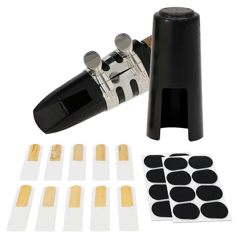 29 Pcs Clarinet Mouthpiece Kit Includes Ligature, Mouthpiece Cushions, Clarinet 2.5 and Black Plastic Cap