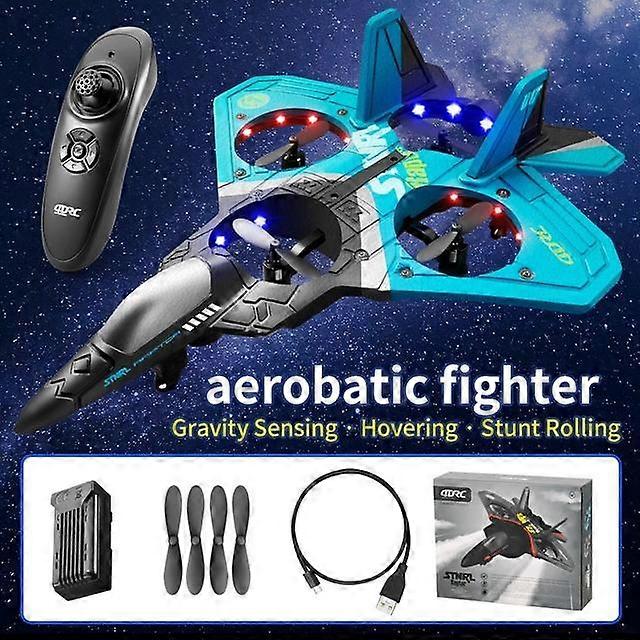 Kids RC Plane V17 Remote Control Airplane 2.4G RC Fighter Hobby Plane Glider Airplane EPP Foam Toys Children Boys Gift
