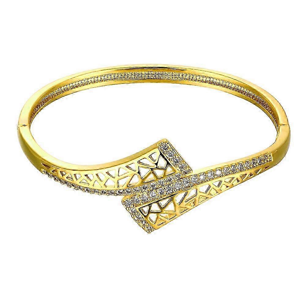 Golden Bracelet Embedded With An Opening