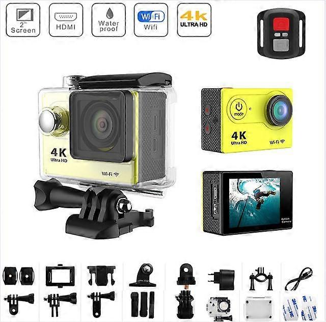 Waterproof Action Camera 4K Motorcycle Action Camera Recorder Waterproof Motorcycle Dash Cam Diving DVR Bicycle Camera Helmet