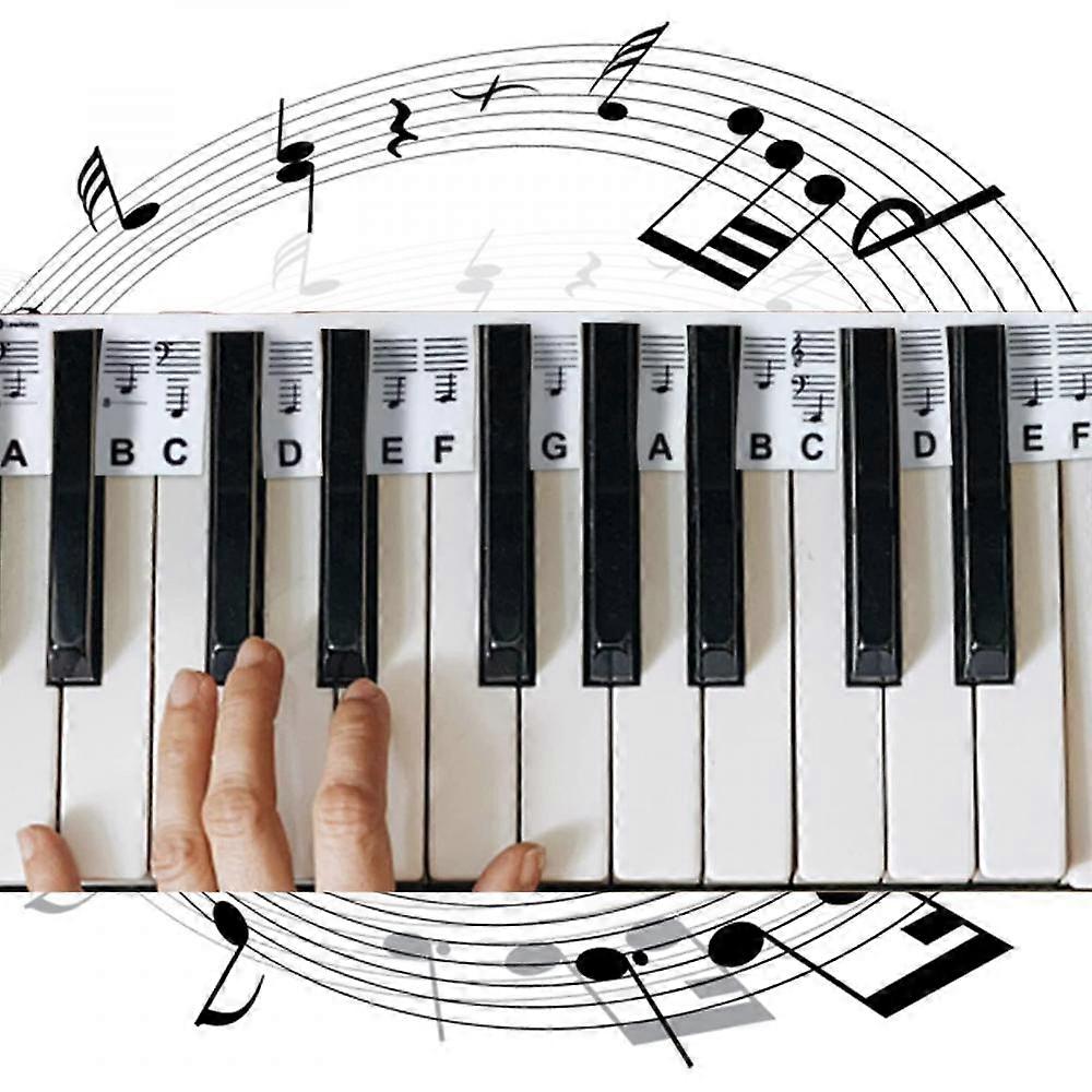 Removable Piano Keyboard Note Labels,silicone Piano Note Labels For XUD