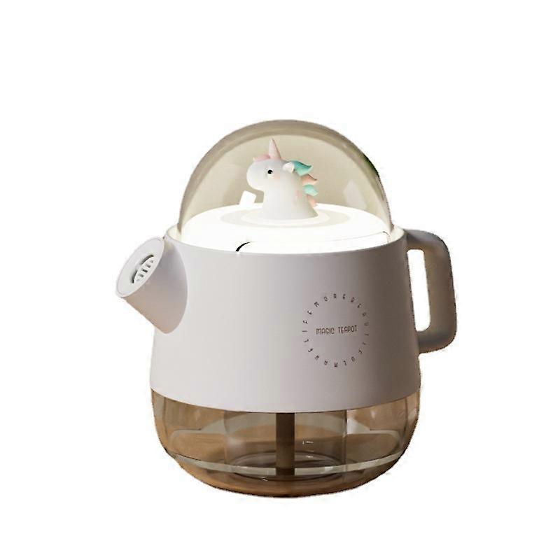 Umidificatore d'aria bianco 3L Top-Fill, 25 ore, ultrasuoni silenziosi 28dB, con luce notturna, spruzzo automatico, ugello 360, B