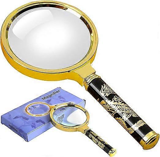 10x Reading Magnifier, 80mm Magnifying Glass, for Reading High Definition and Lightweight Elderly Reading Magnifier with Jewelry Crafts Books Hobby