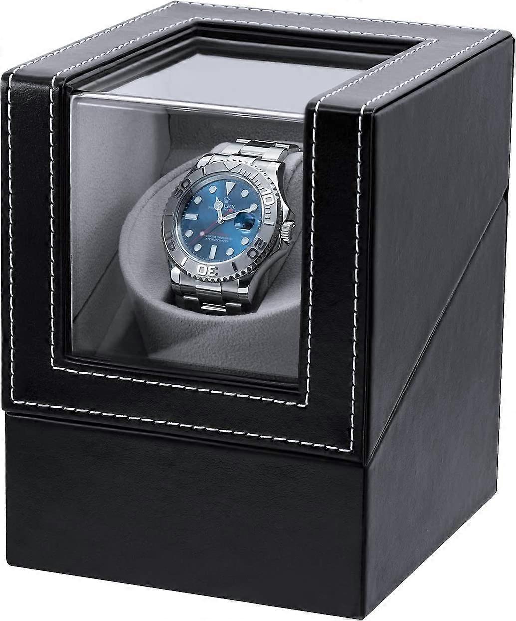 Automatic Watch Winder Box PU Quad Single Automatic Watch Display Storage Wristwatch