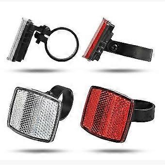 Riflettori per biciclette, 2 pezzi Bicicletta ciclismo Light Reflector Plate Accessori per biciclette lato posteriore Botao