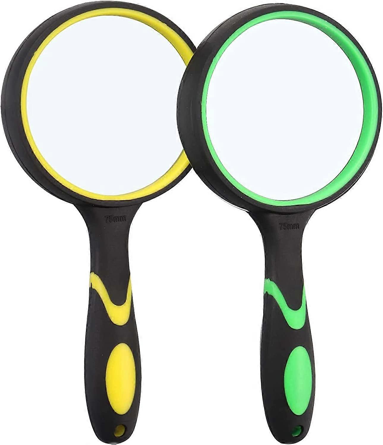 Magnifying Glass 10X Handheld Magnifier for Reading Maps Books spaper for Kids Seniors and The Old for Classroom Science Insect and Hobby Observation