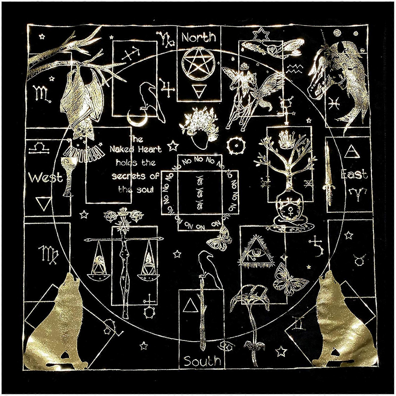 Square Pendulum Divination Tablecloth Tarots Card Pad Runes Altar Table Cloth
