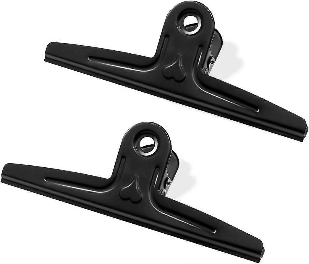 Overdimensjonerte, 2-Pack rustfritt stål Jumbo binders (svart)