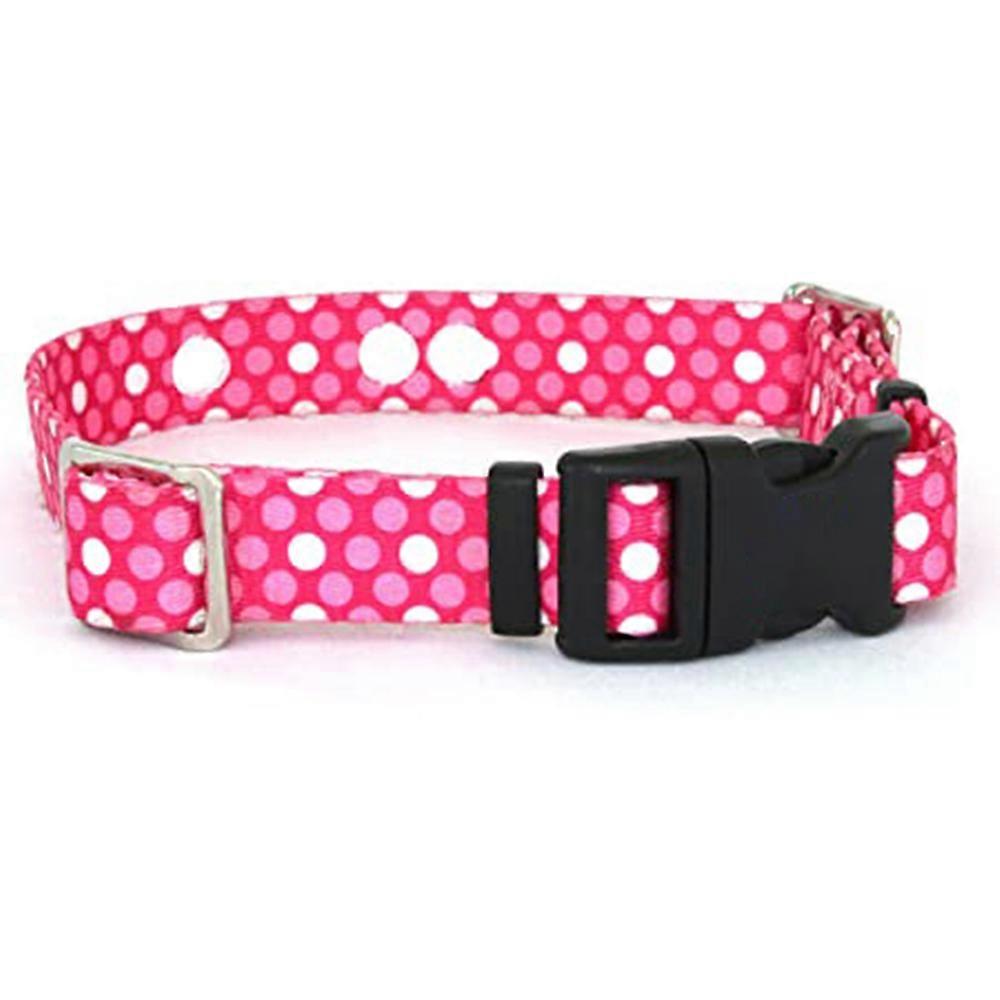 Invisible Fence Collar Compatible With Heavy Duty Replacement Strap With Sturdy Locking Easy Releasepink Dot-Red