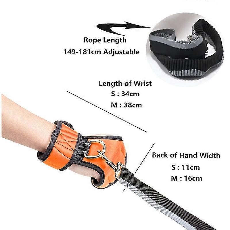 Hands Free Dog Leash for Running Walking Training Hiking Explosion-Proof Glove with Adjustable Leash for Medium and Large Dogs
