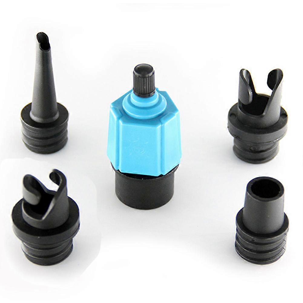 Inflatable SUP Pump Adapter with 4 Standard Air Valve Nozzles for Boat, Paddle Board, and Bed
