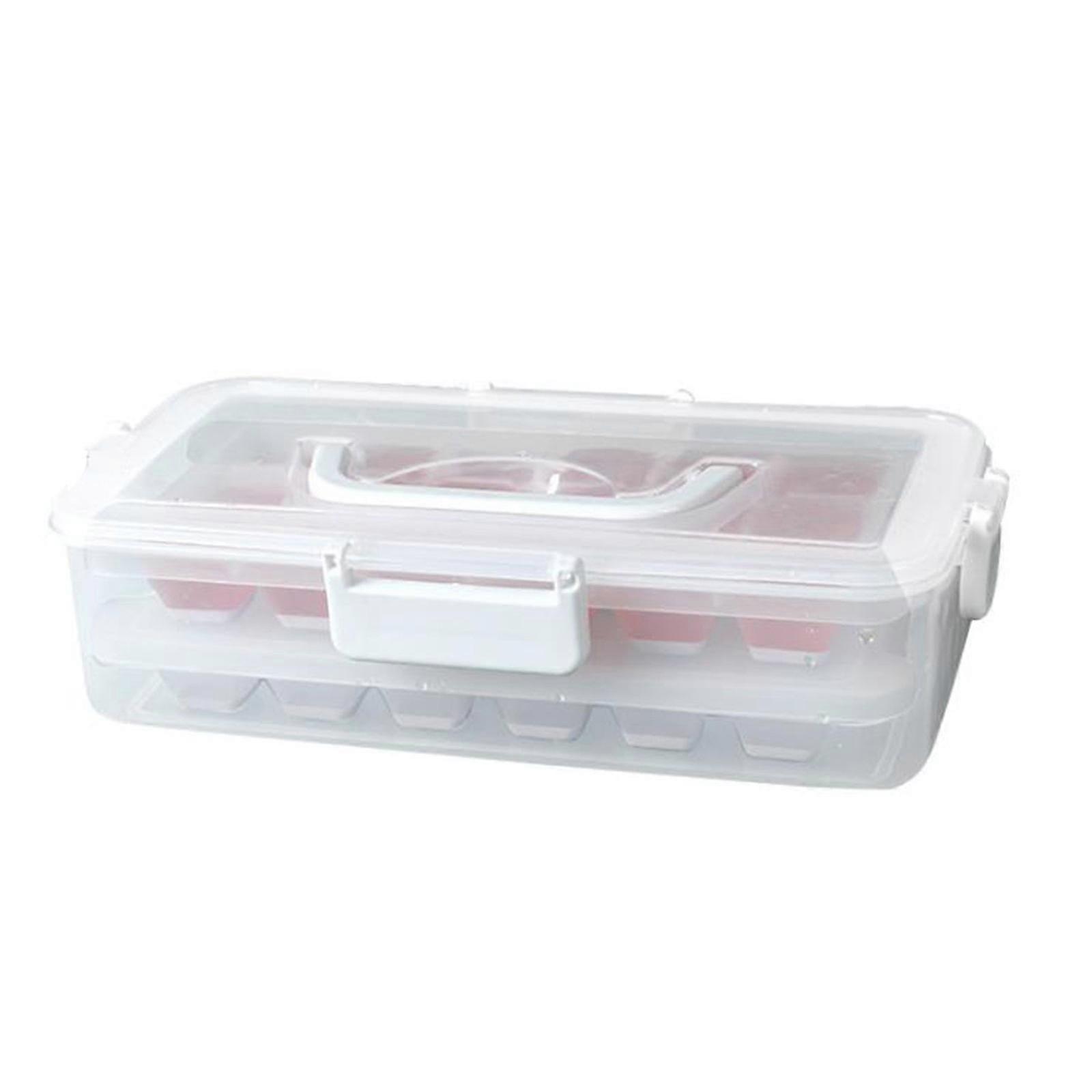 Multi-layer Ice Tray Plastic Ice Making Mold Creative Household Summer Refrigera