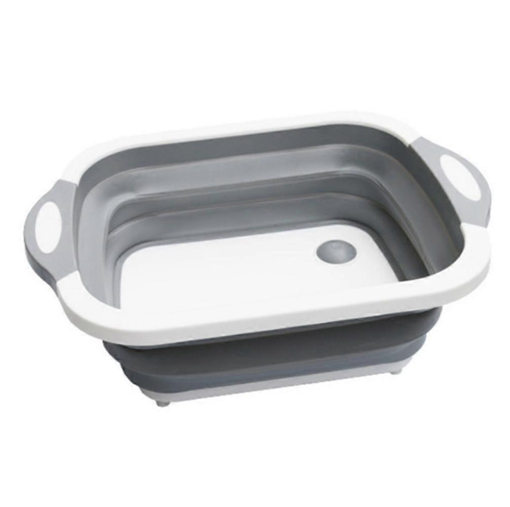 Multifunctional Chopping Board Portable Folding Washing Sinks Drain Basket (A-5-F6)