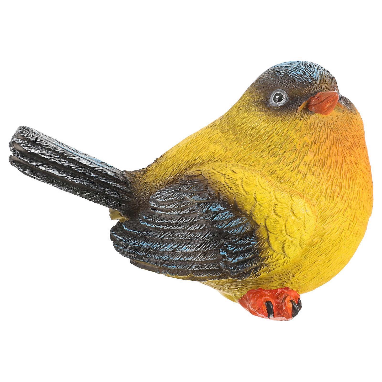 Fake Bird Statue Bird Decoration Decorative Small Bird Model Artificial Bird Model