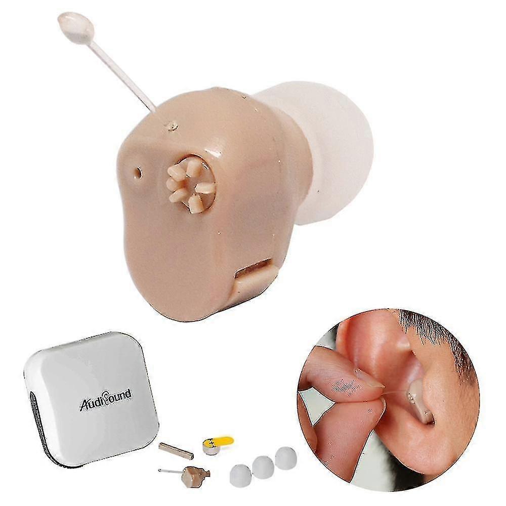 Mini hearing aid inner ear invisible amplify listening devices for the elderly adjustable wireless