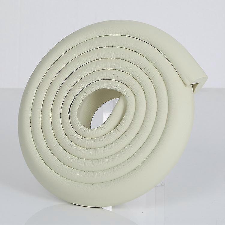 Baby Safe Corner Protector Edge, Double Sided Adhesive Foam Protector, 6.5ft/2m Edge (off-white)
