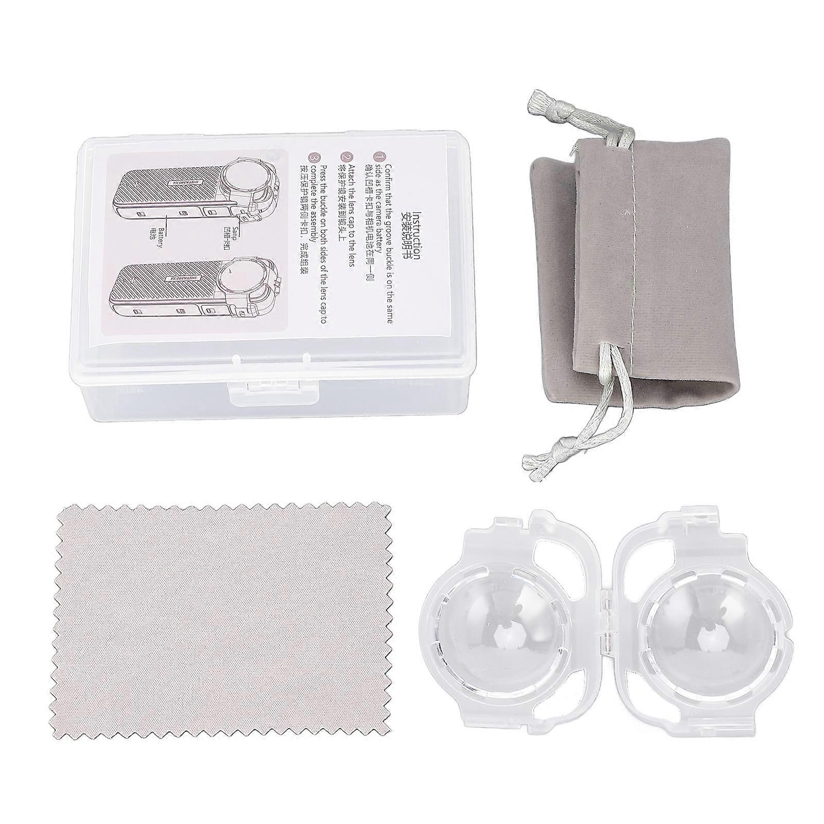 Action Camera Protective Lens Cover Anti Fog High Definition Snap On Lens Guard for X4