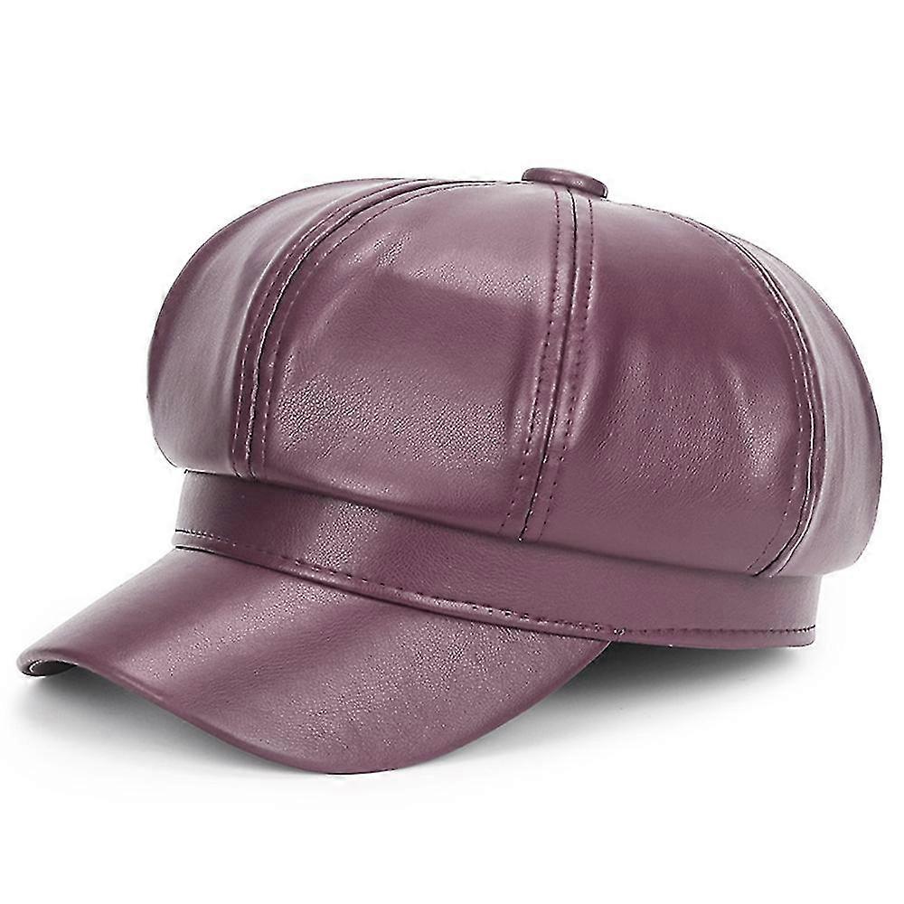 Pu Leather Cab Painter's Hat Gatsby