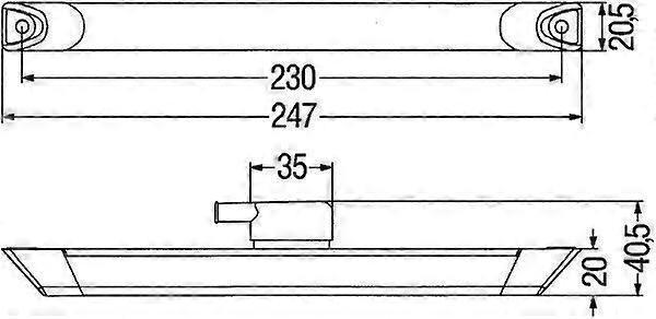 Marker Light Grey
Auxiliary Lamp Lateral Mounting LED 24V
