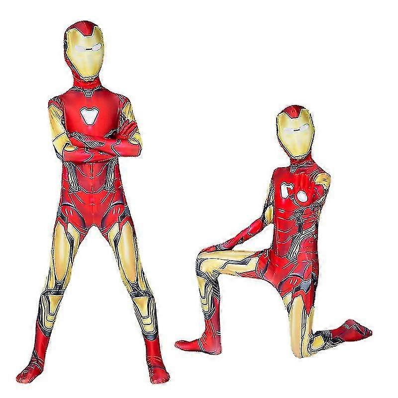 Boys Adult Deluxe Iron Man Costume Avengers Child Fancy Dress Suit V A