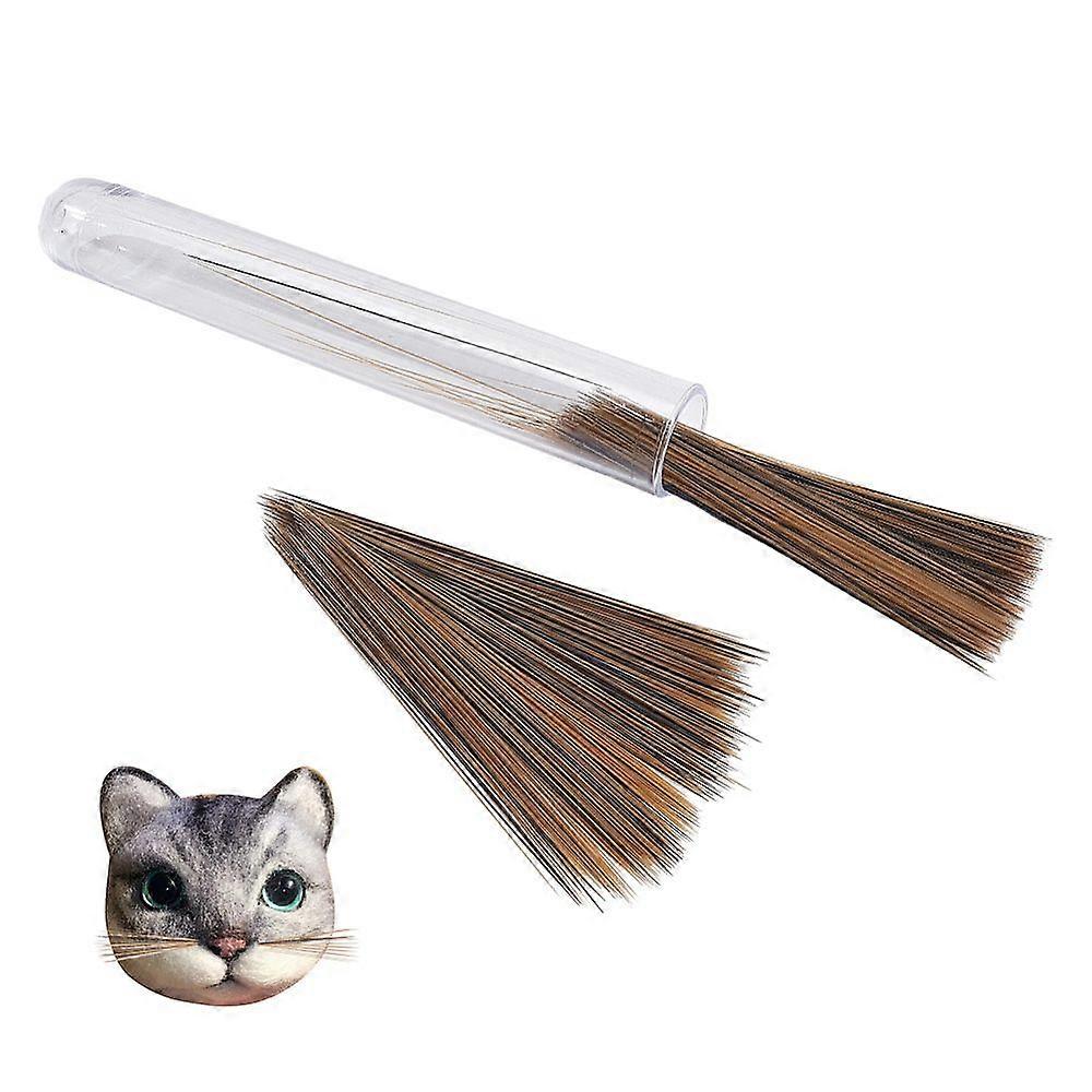 Plastic Simulated Animal Whiskers for Crafts Needle Felting Camel 51x0.2mm 250pcs/set