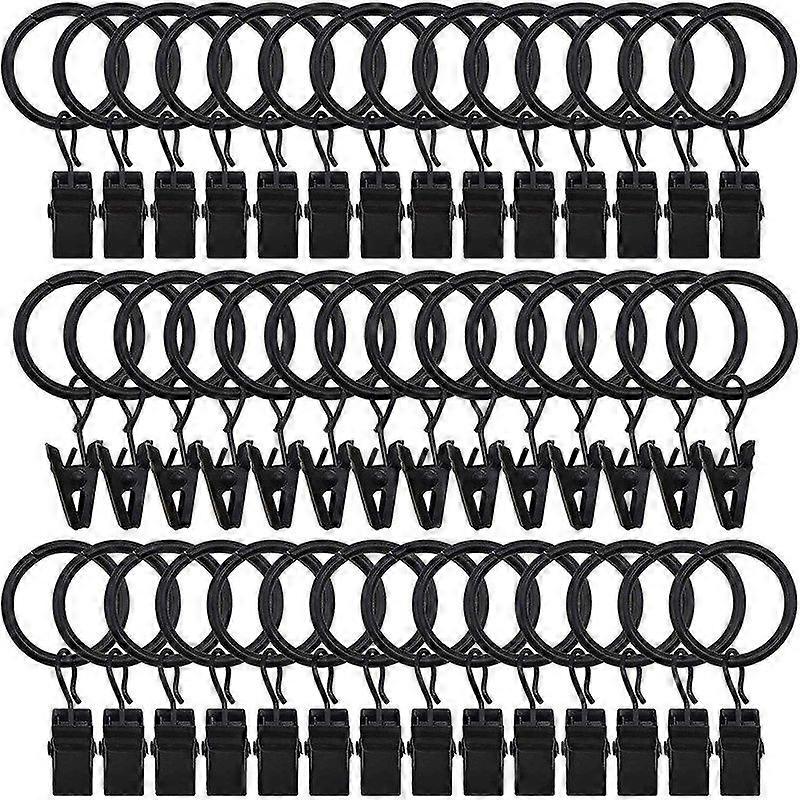 42 packs of curtain ring, with clips, decorative curtains, rust, retro, 1 inch, inner diameter,