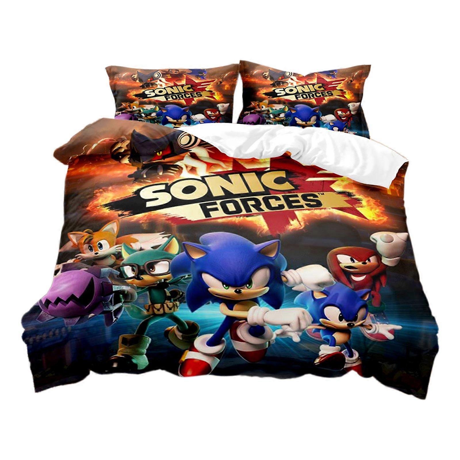Sonic Sonic Cartoon and Animation Sheet and Comforter Set