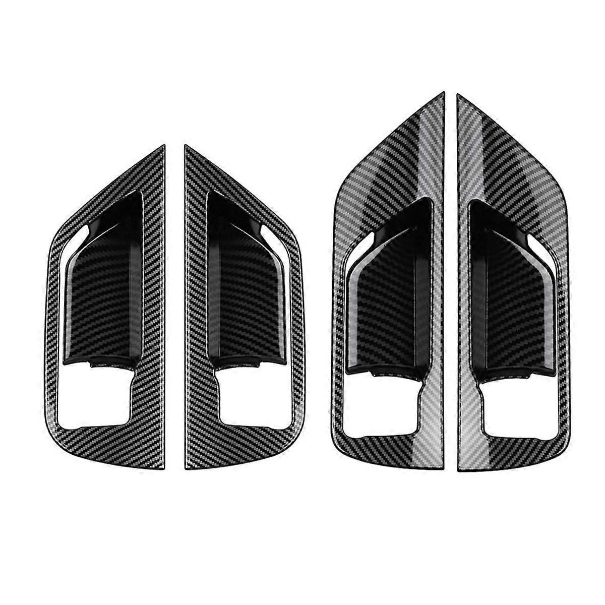 Car Inner Pull Handle Trim Frame Sticker Door Bowl Panel Cover Carbon Fiber Trim for Grand 2024