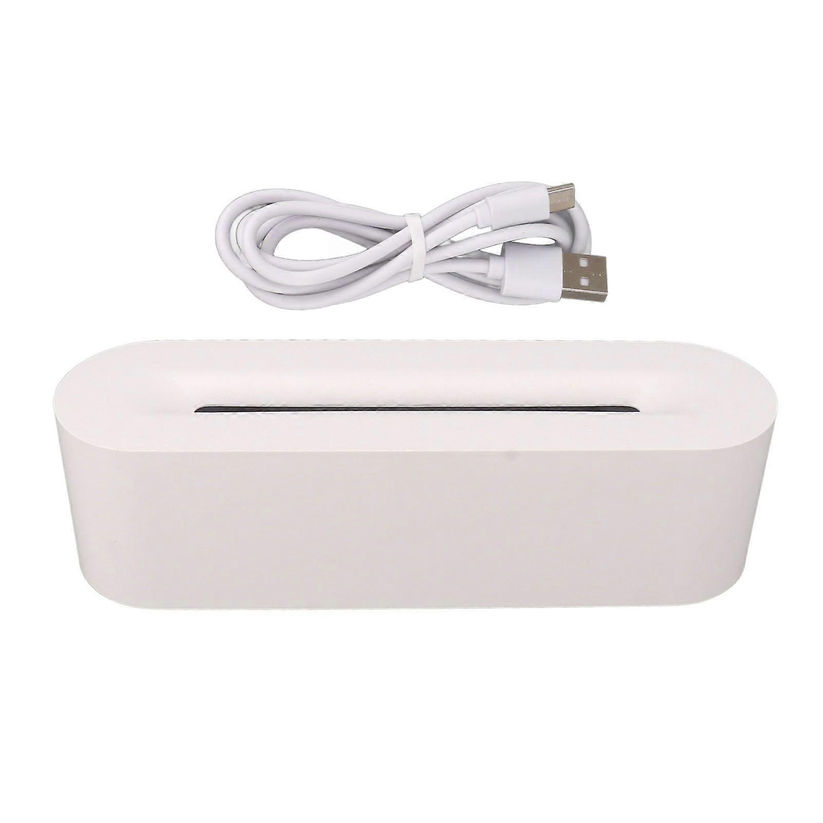 Flame Diffusers 7 Colors USB Portable Practical Simple Operation Fire Air Humidifier for Room Bedroom Office ,White