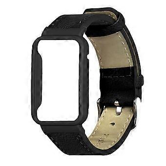 Tipo B para Xiaomi Mi Band 7 Pro Correa de muñeca de repuesto de correa de reloj de cuero genuino con reloj