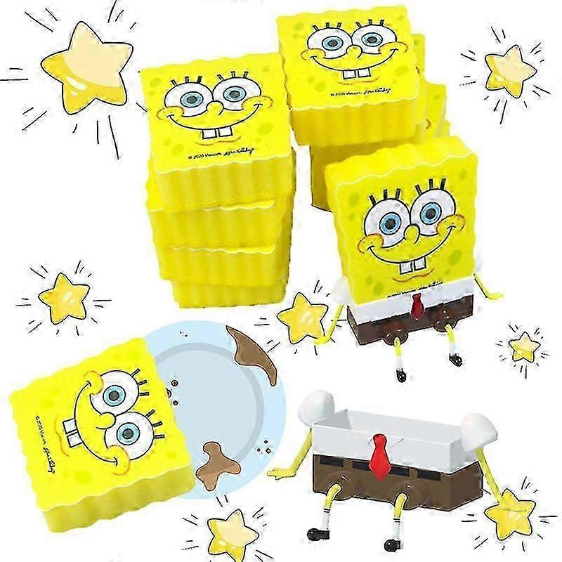 Fsw Cartoon Svamp Diskmaskin Spongebobs Magic Wipe Sponge Block Köksutrustning