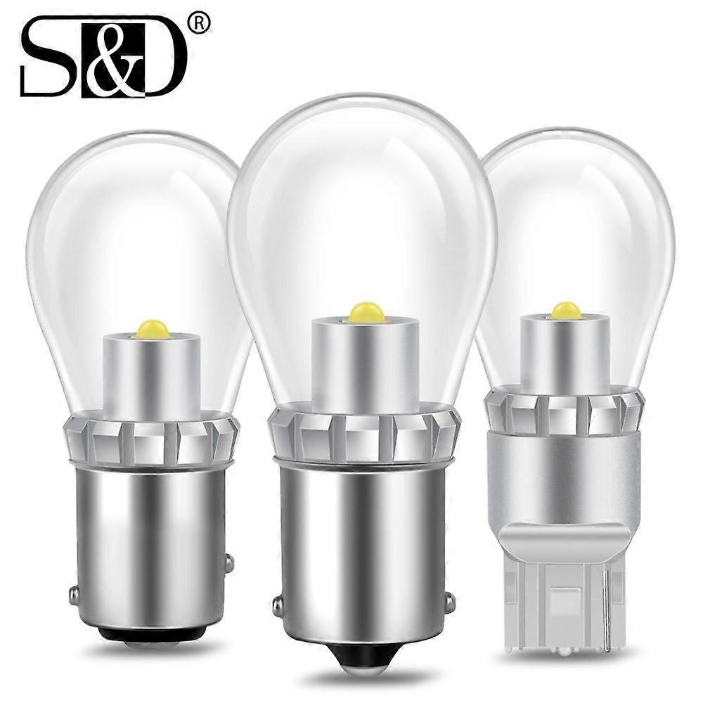 1Pc T20 LED W21/5W W21W 7440 7443 1156 BA15S BAU15S P21W Led PY21W 1157 BAY15D BA15D BAZ15D P21 5W Car Reverse Light DRL Bulb P27W T25 3157 3156 Lamp