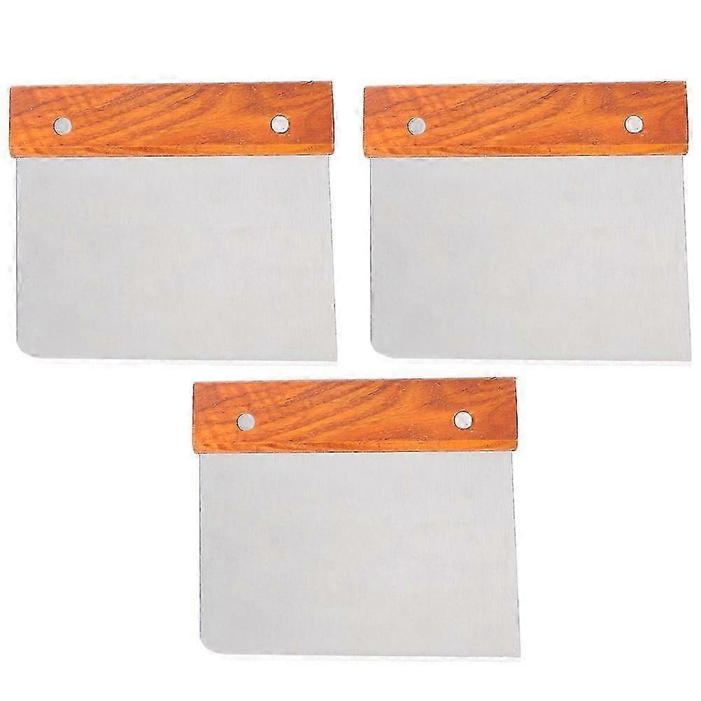 3 Pcs Stainless Steel Flour Scraper Table Dough Cutter