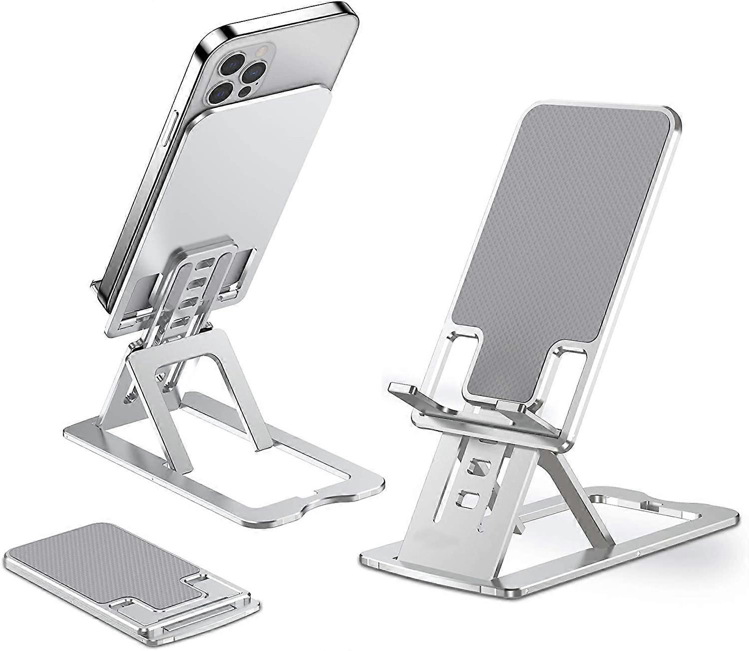 Desktop Cradle Dock, Portable Phone Stand for Desk, Height Angle Adjustable Design with Universal Compatibility