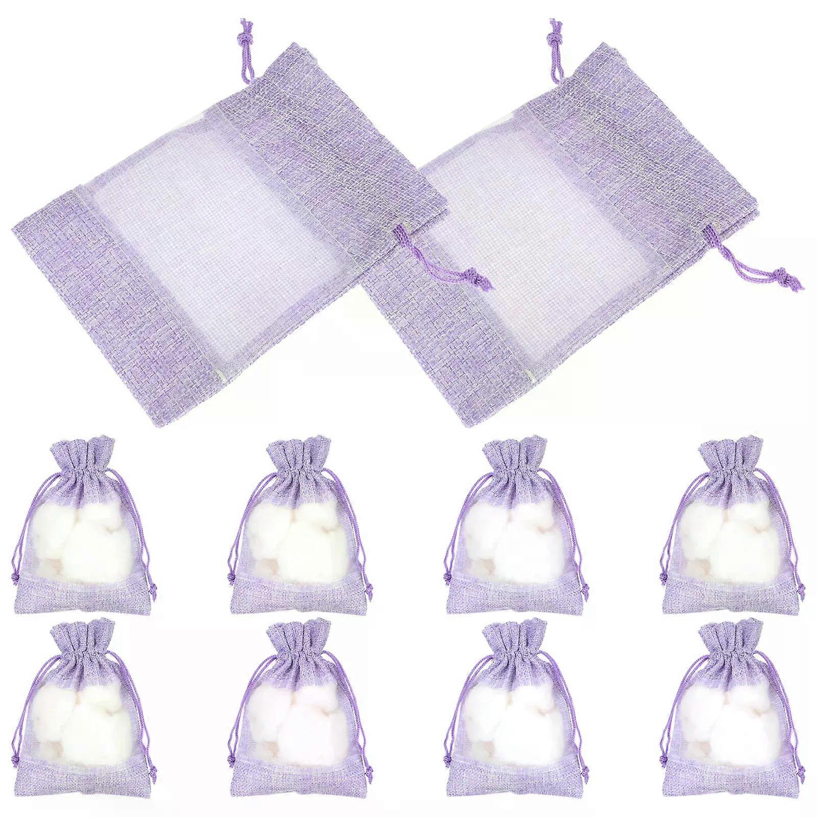 10 Pcs Lavender Sachet Bag Empty Sachets Pouch Bags Drawstring Dressing Table Perfume