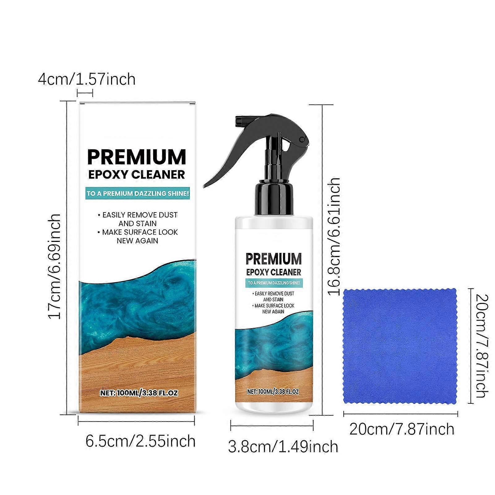 Epoxy Resin Cleaner Multifunctional Stain Remover Powerful Degreasing And Stain Removal Multi Cleaner 100ml