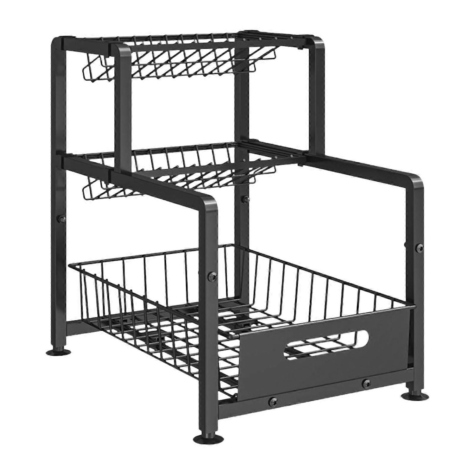 Kitchen Spice Rack Organizer Pull Out Cabinet Organizer for Closet Bathroom